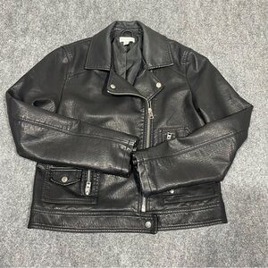 Topshop Classic Black (Faux) Leather Jacket